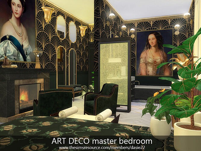 Art Deco Master Bedroom By Dasie2