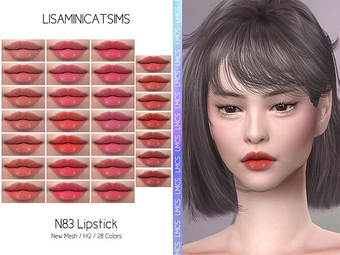 Lmcs N83 Lipstick (hq) By Lisaminicatsims