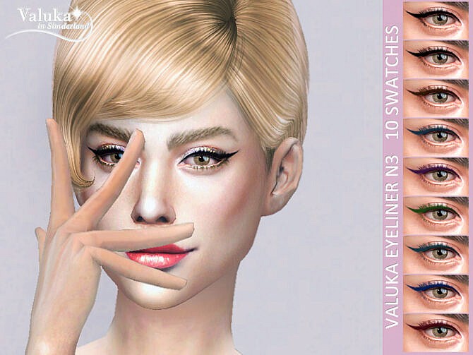 Sims 4 Eyeliner N3 by Valuka at TSR