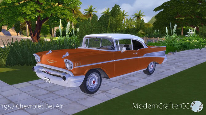 Sims 4 1957 Chevrolet Bel Air at Modern Crafter CC