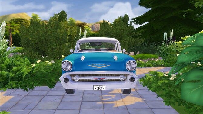 Sims 4 1957 Chevrolet Bel Air at Modern Crafter CC