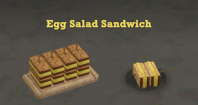 Sims 4 EGG SALAD SANDWICH at Icemunmun