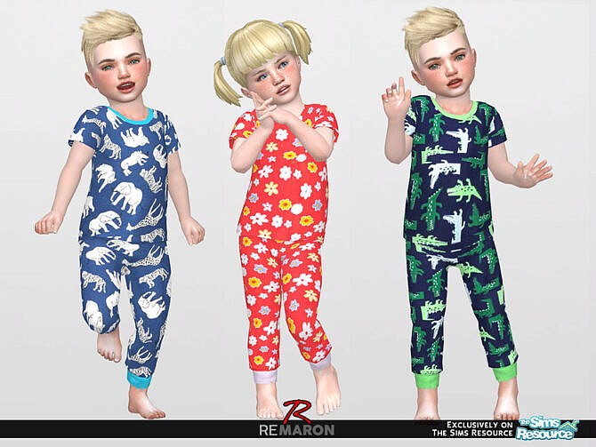 Sims 4 Carters PJ Shirt 01 T by ReMaron at TSR