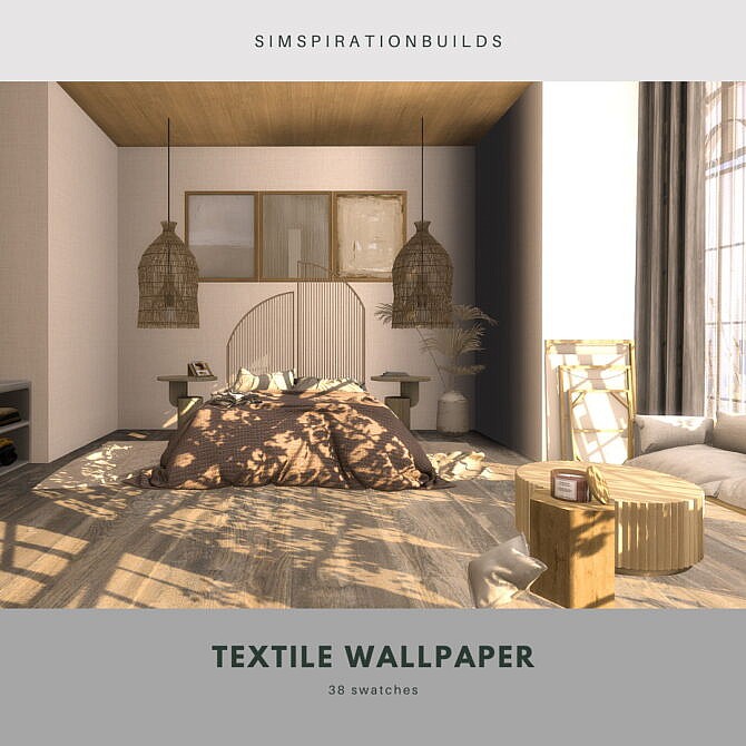 Sims 4 Textile wallpaper at Simspiration Builds
