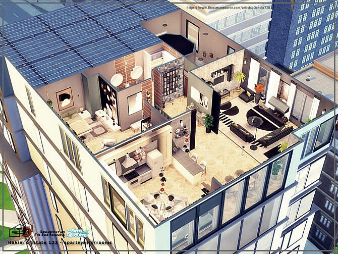 Sims 4 Hakims Estate 122 apartments by Danuta720 at TSR