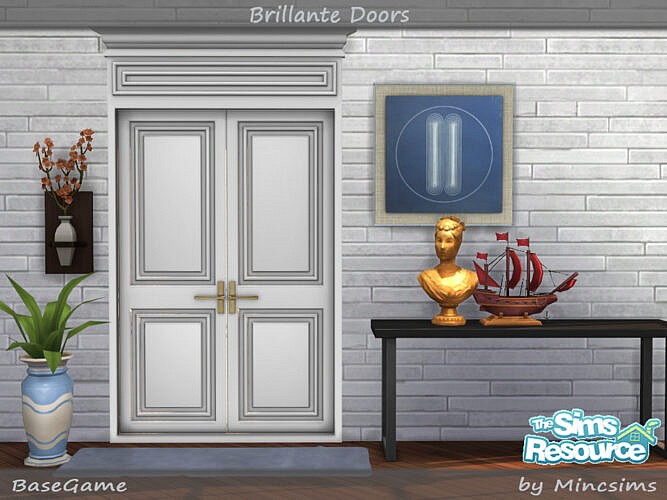 Brillante Panel Doors by Mincsims at TSR » Sims 4 Updates