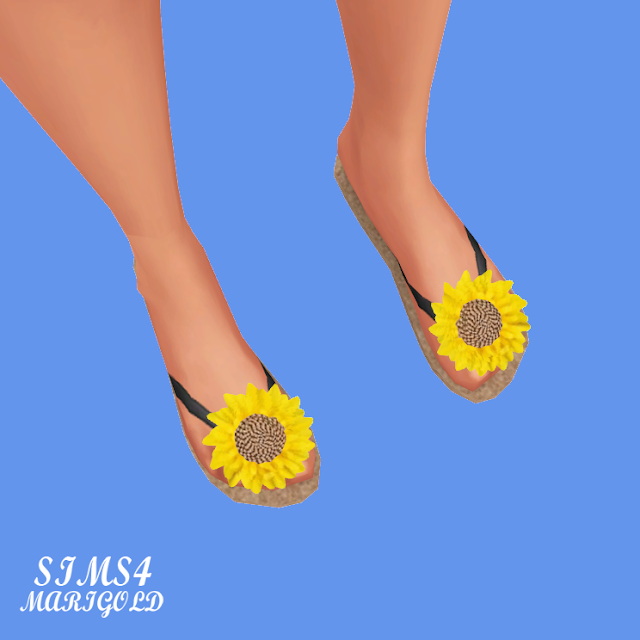 Sims 4 Flower Sandals at Marigold