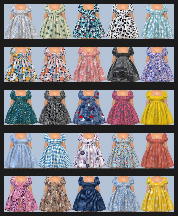 Sims 4 Astya96 Dresses Recolors at Annett’s Sims 4 Welt
