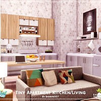 Tiny Apartment Kitchen/living Room By Sharon337