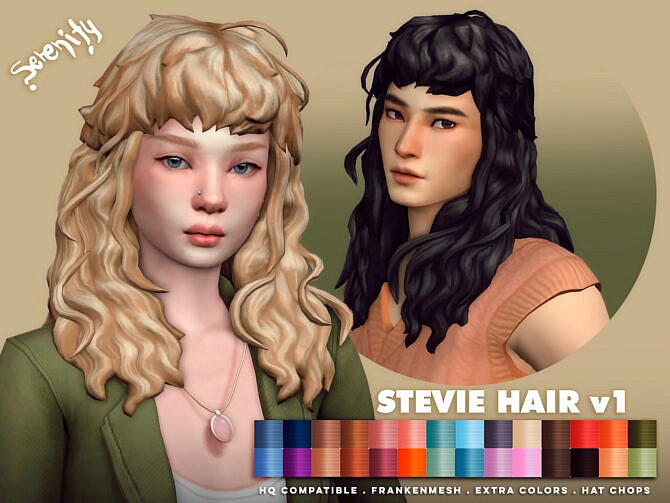 Sims 4 Stevie Hair at SERENITY