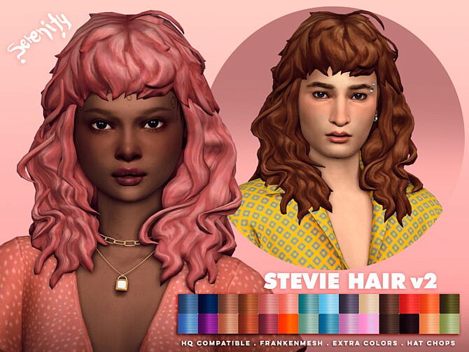 Sims 4 Stevie Hair at SERENITY