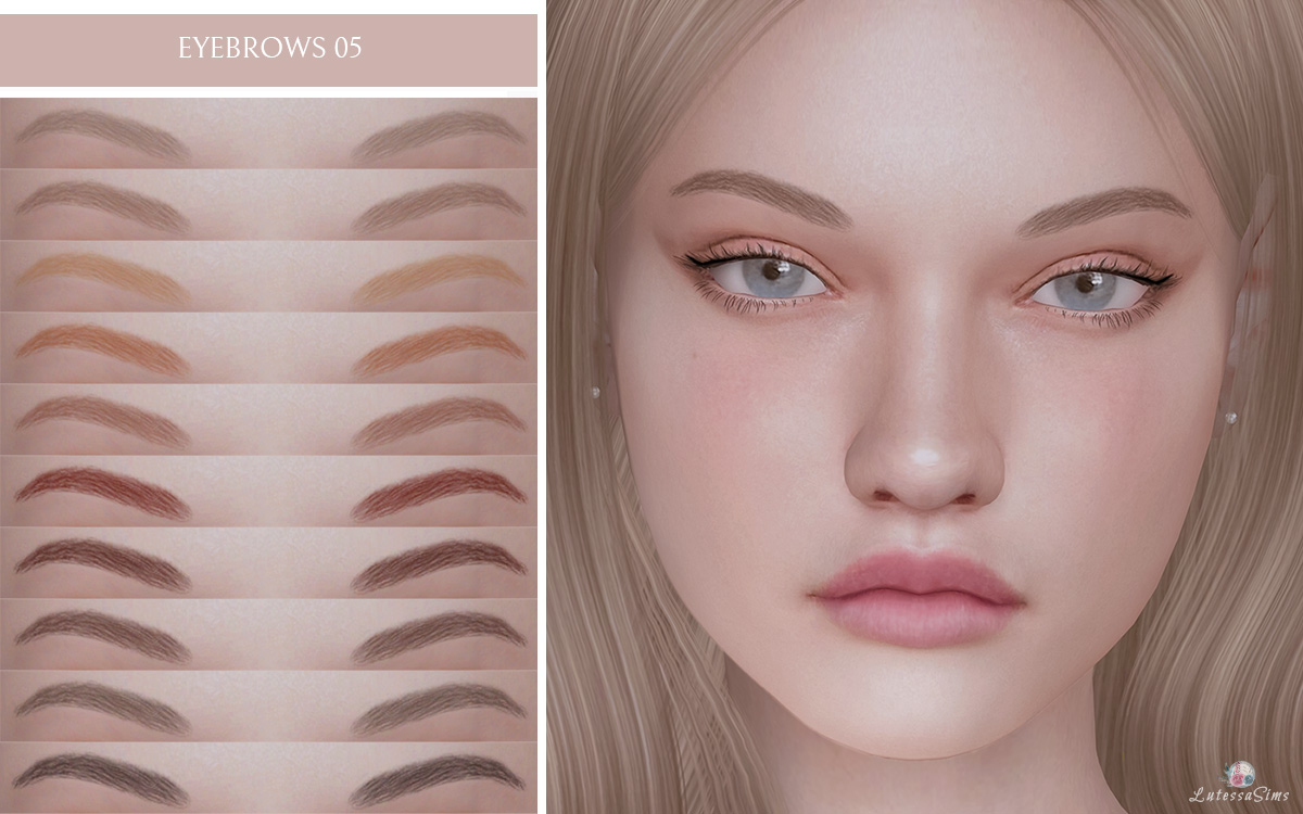 Eyebrows 13 by Bobur3 at TSR » Sims 4 Updates