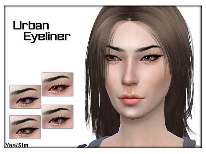 Sims 4 Urban Eyeliner by YaniSim at TSR