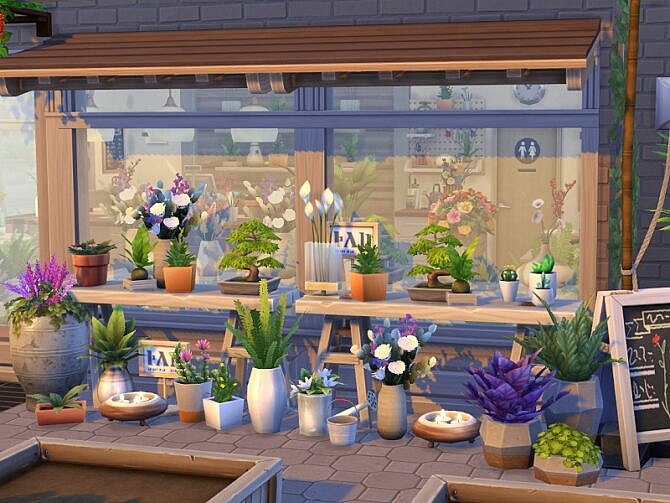 Sims 4 Flower Shop by Flubs79 at TSR