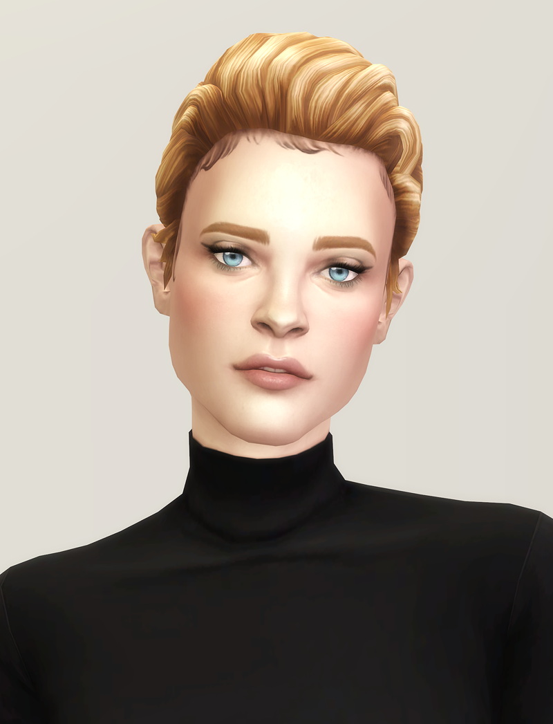 Runway Hair 1 Bun at Rusty Nail » Sims 4 Updates