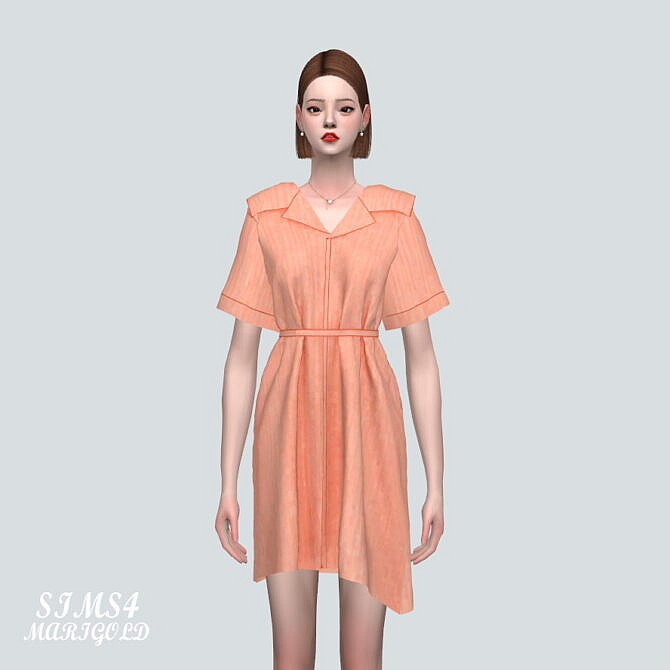 Sims 4 Shirts Mini Dress P0 at Marigold