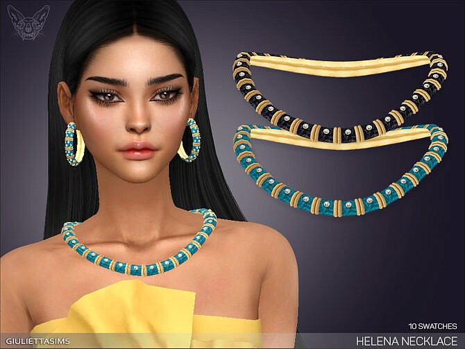 Sims 4 Helena Necklace by feyona at TSR