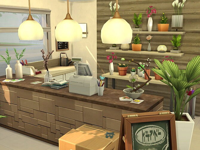 Sims 4 Flower Shop by Flubs79 at TSR