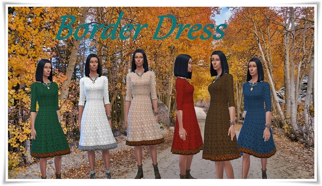 Border Dress At Birksches Sims Blog Sims 4 Updates