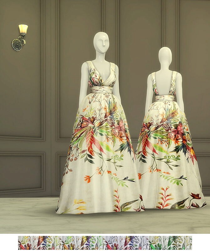 Sims 4 FW 2016 Collection I 2 Gown at Rusty Nail