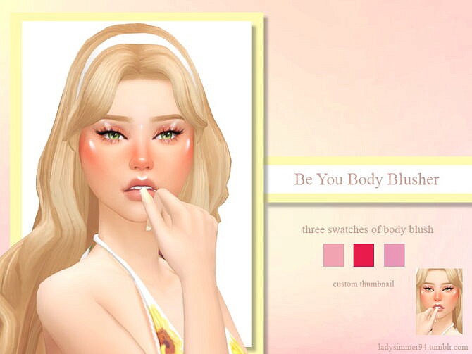 Sims 4 Be You Body Blusher by LadySimmer94 at TSR