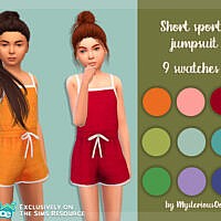 Short Sports Jumpsuit By Mysteriousoo