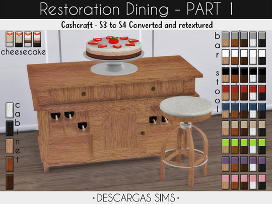 Sims 4 Restoration Dining PART 1 at Descargas Sims