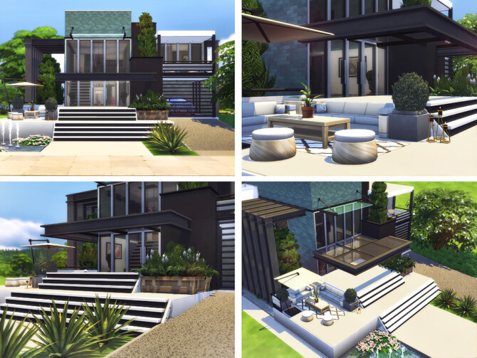Sims 4 Austen house by Rirann at TSR