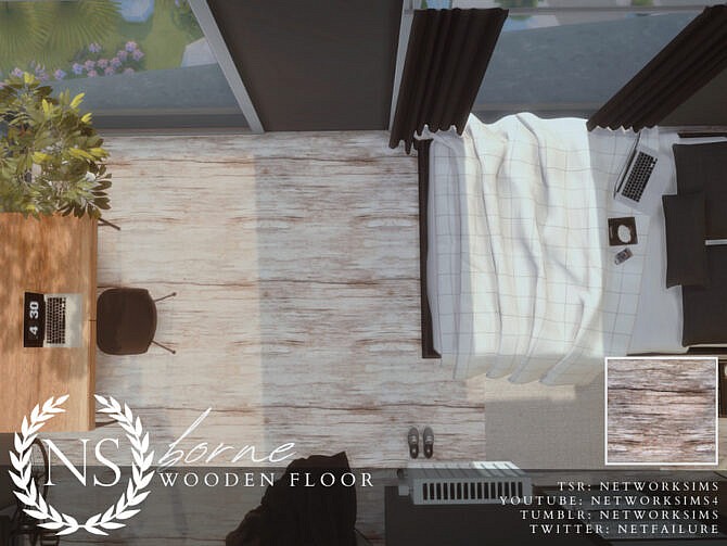 Sims 4 Borne Wooden Flooring by Networksims at TSR