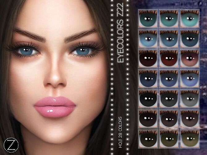 Sims 4 EYECOLORS Z22 by ZENX at TSR