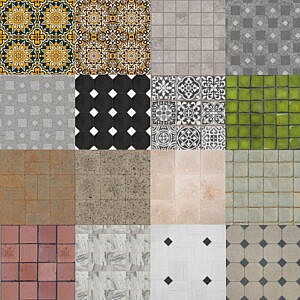 Realistic Floor Tiles