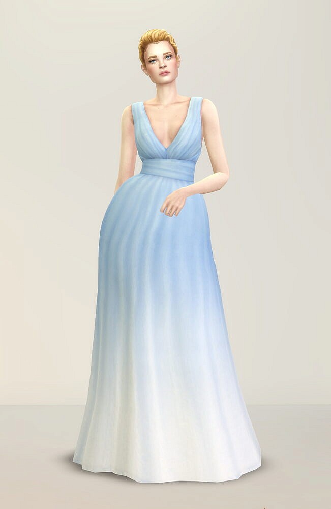 Sims 4 Bloom Gown 2 at Rusty Nail