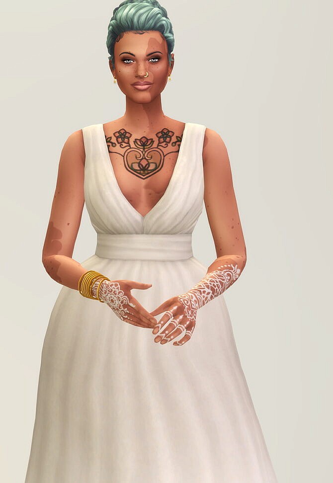 Sims 4 Bloom Gown 2 at Rusty Nail