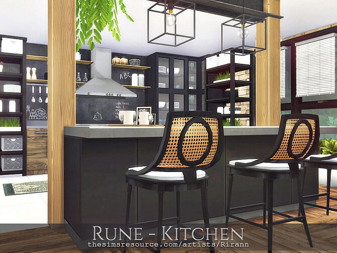 Sims 4 Rune Kitchen by Rirann at TSR