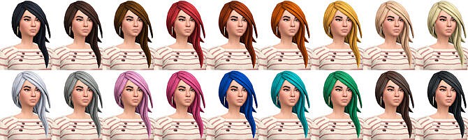 Sims 4 Fortnite Maya Hair Conversion/Edit at Busted Pixels