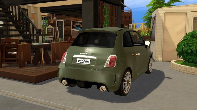 Sims 4 2009 Abarth 500 Esseesse at Modern Crafter CC