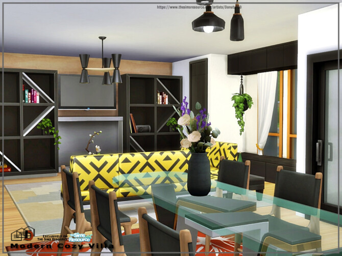 Sims 4 Modern Cozy Villa by Danuta720 at TSR