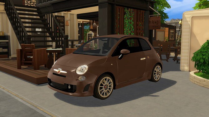 Sims 4 2009 Abarth 500 Esseesse at Modern Crafter CC