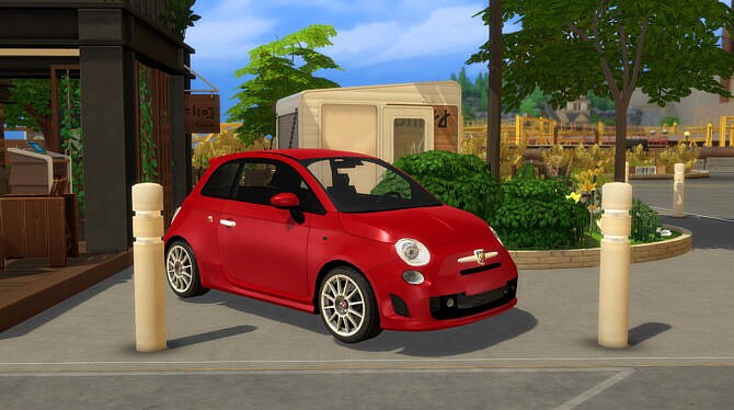 Sims 4 2009 Abarth 500 Esseesse at Modern Crafter CC