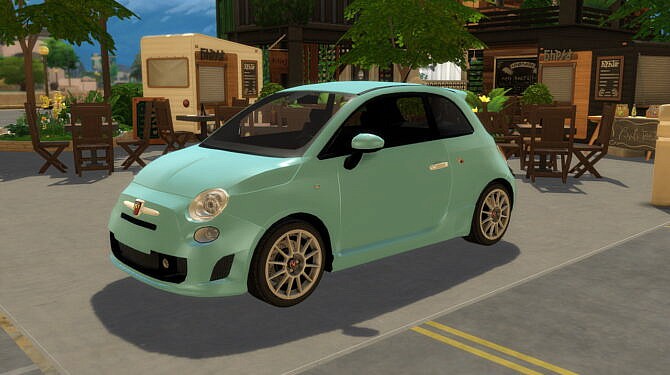 Sims 4 2009 Abarth 500 Esseesse at Modern Crafter CC