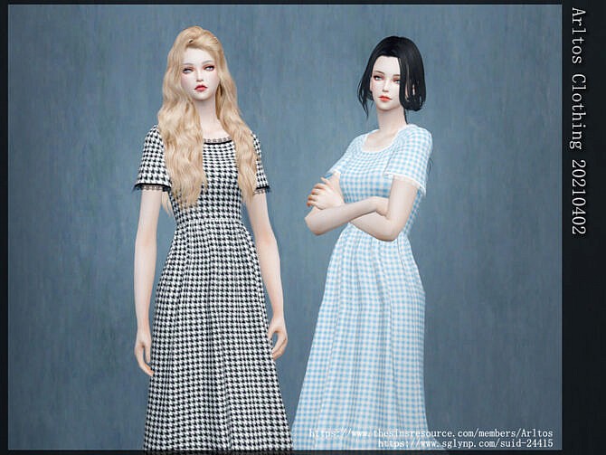 Sims 4 Dress 20210402 by Arltos at TSR