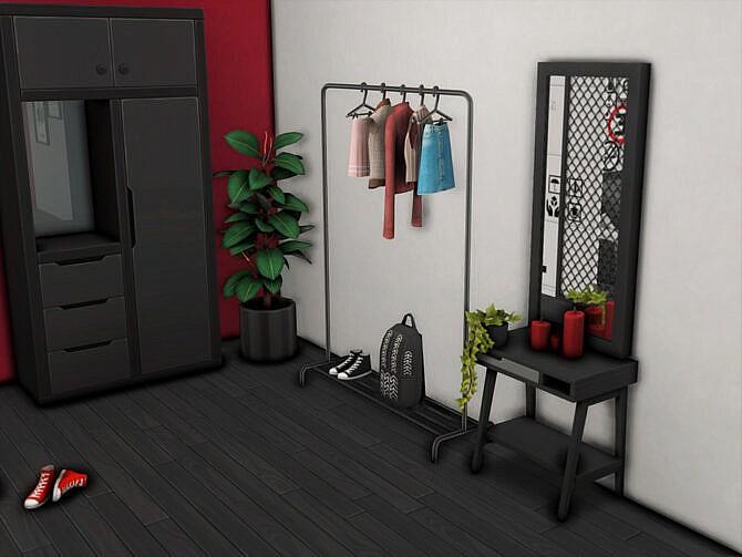 Sims 4 Crimson Bedroom by xogerardine at TSR