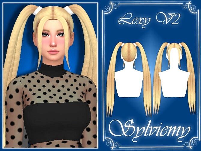 Sims 4 Lexy Hairstyle V2 by Sylviemy at TSR