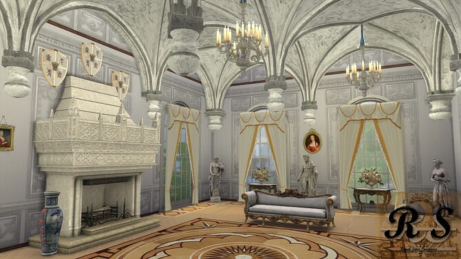 Sims 4 Gothic Arched Pillar Set at Regal Sims