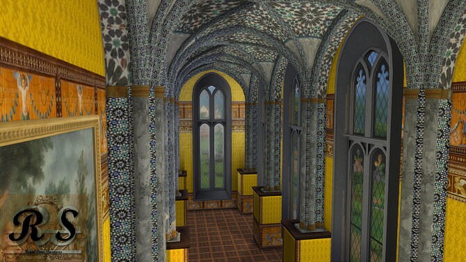 Sims 4 Gothic Arched Pillar Set at Regal Sims