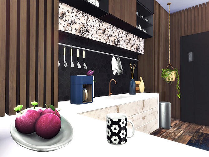 Sims 4 Neve Kitchen by Rirann at TSR