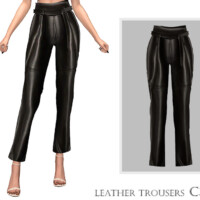 Leather Trousers C392 By Turksimmer