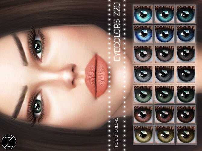 Sims 4 EYECOLORS Z20 by ZENX at TSR