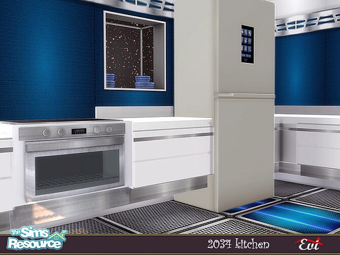 Sims 4 2034 Kitchen by evi at TSR