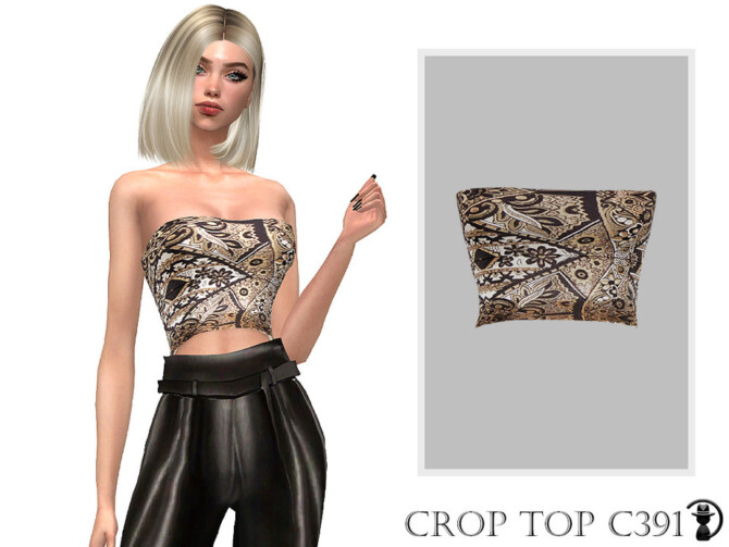 Sims 4 Crop Top C391 by turksimmer at TSR
